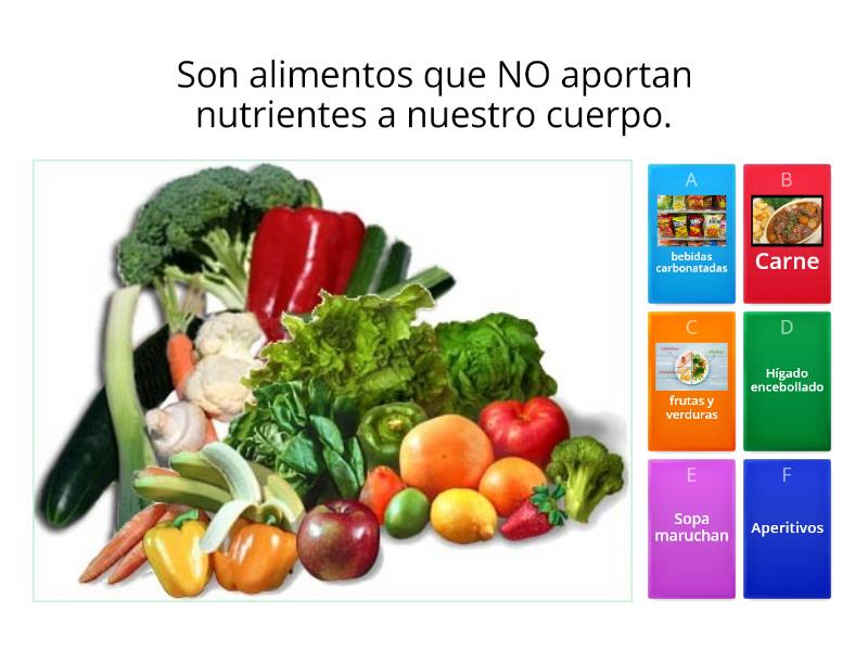 Alimentacion Saludable - Quiz