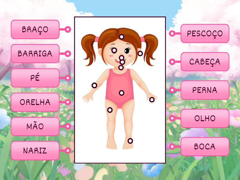 PARTES DO CORPO HUMANO - Labelled Diagram