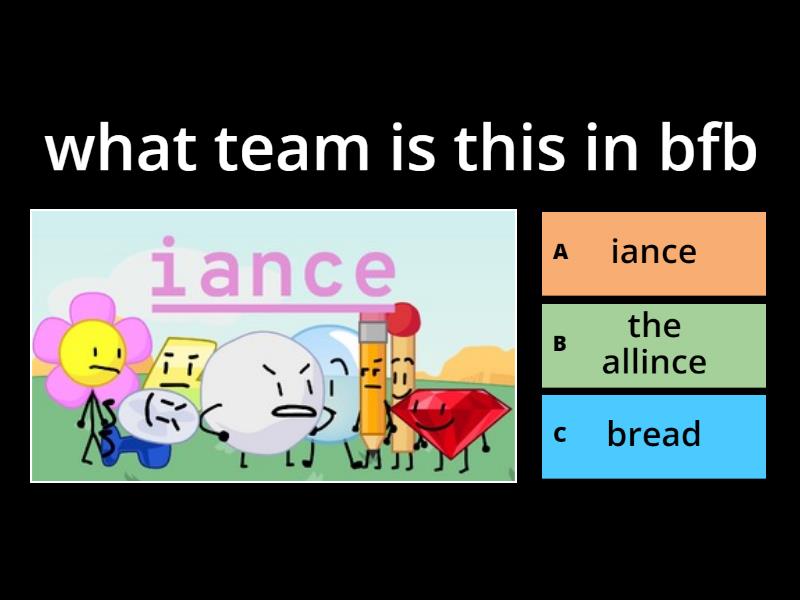 Team Bfb/bfdi/tpot/bfdia - Quiz