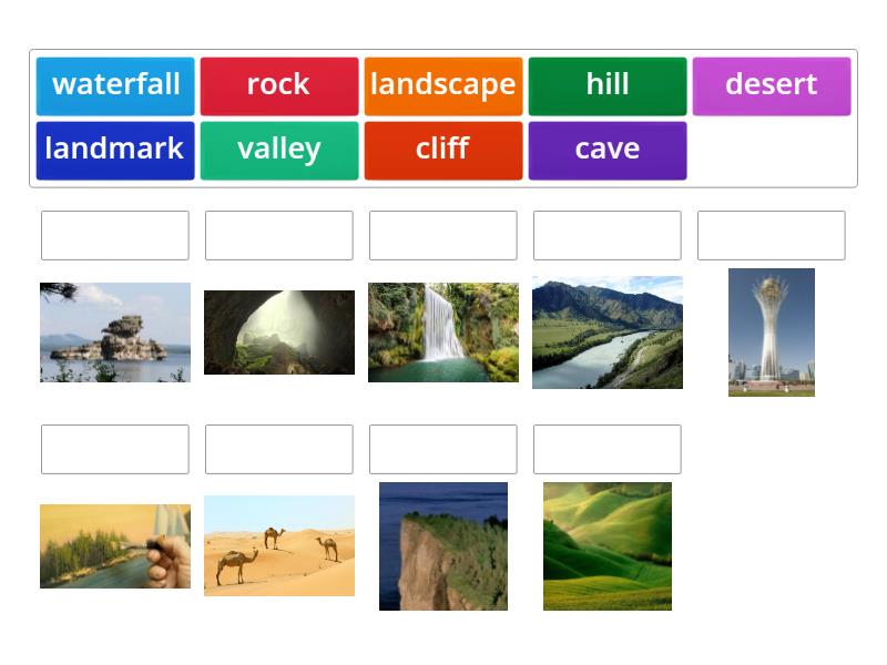 The Natural world. Vocabulary - Match up