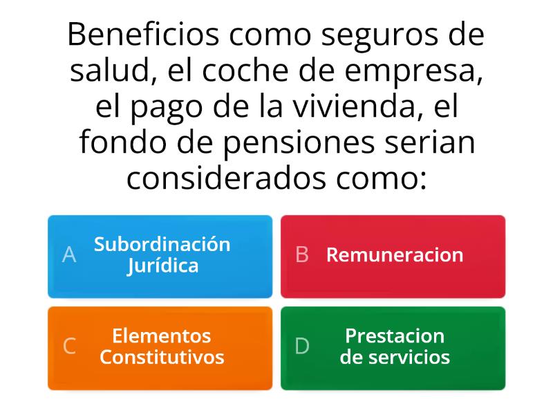 El Contrato De Trabajo - Quiz