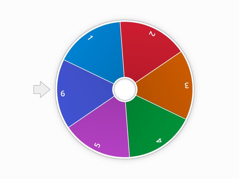 regla del 1 al 6 - Spin the wheel