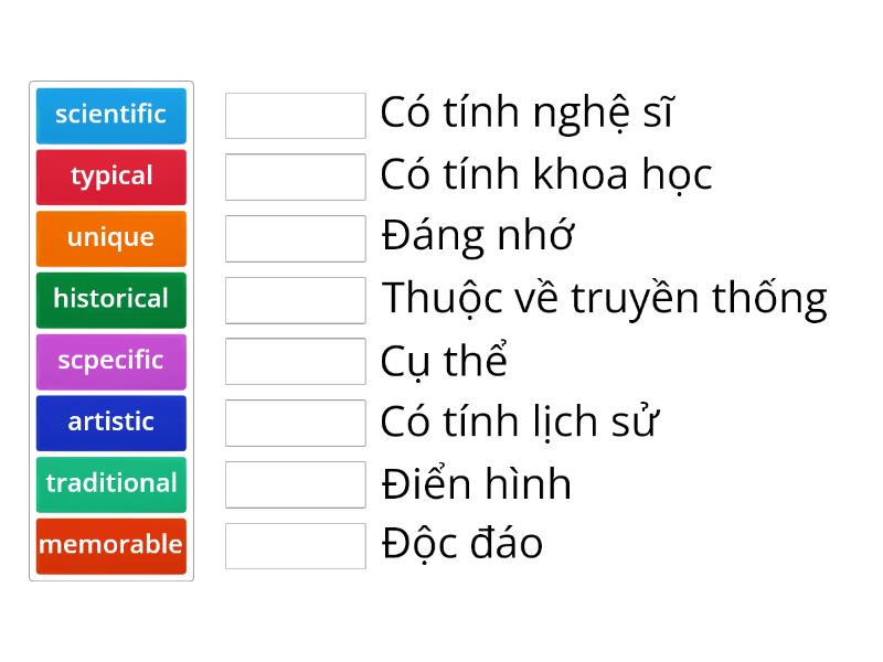 Adjective Match Up