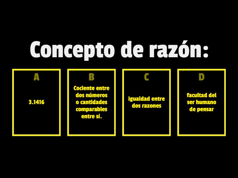 Razón Y Proporcionalidad Quiz