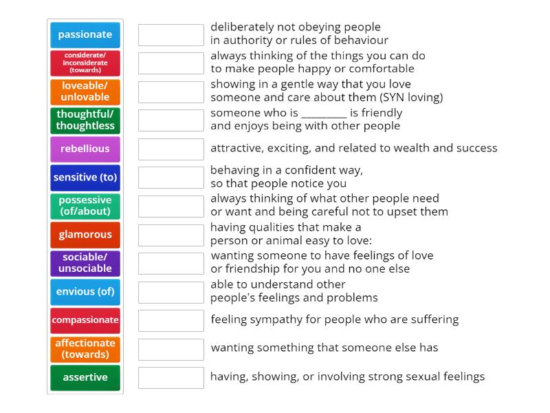 English File 4th edition B1+ unit 1b vocabulary: adjectives (people ...