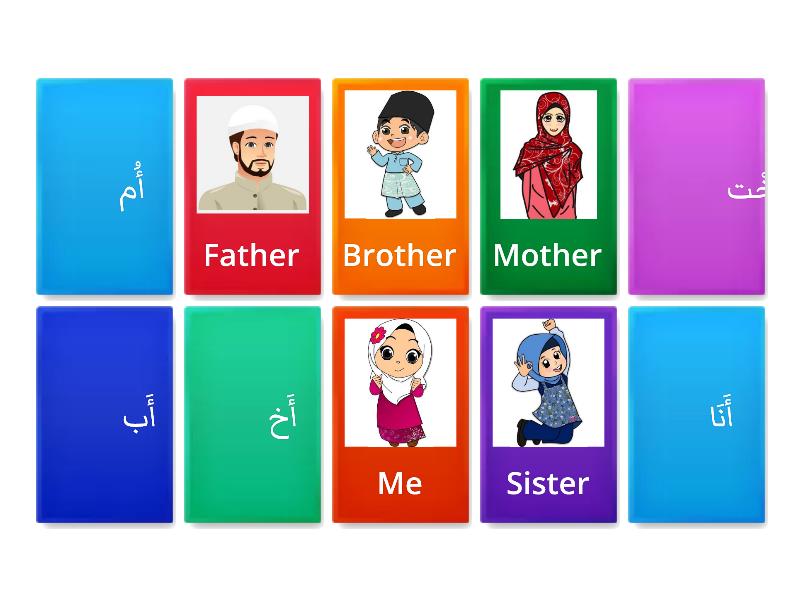 list of family members in arabic