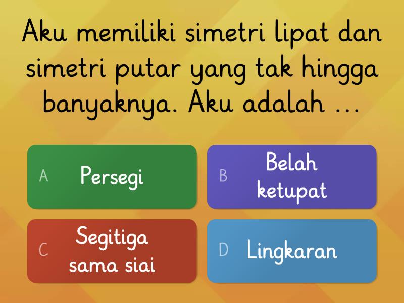 Sifat Sifat Bangun Datar - Quiz