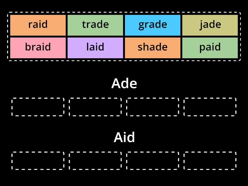 Ade or Aid? - Group sort