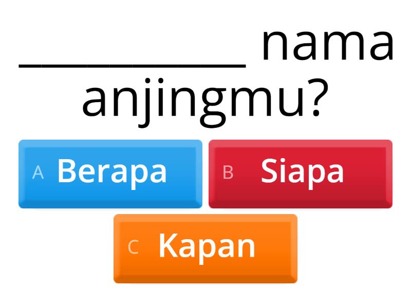 Kata Tanya - Quiz