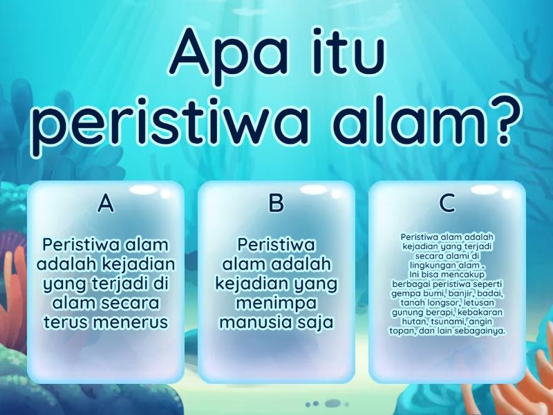 PERISTIWA ALAM IPAS KELAS 5 SD - Quiz