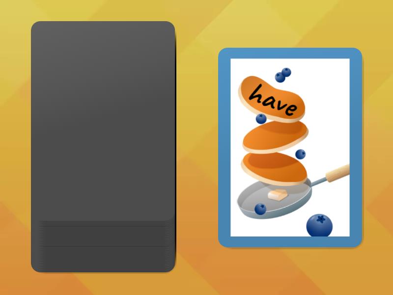 irregular verbs. pancakes Speaking cards