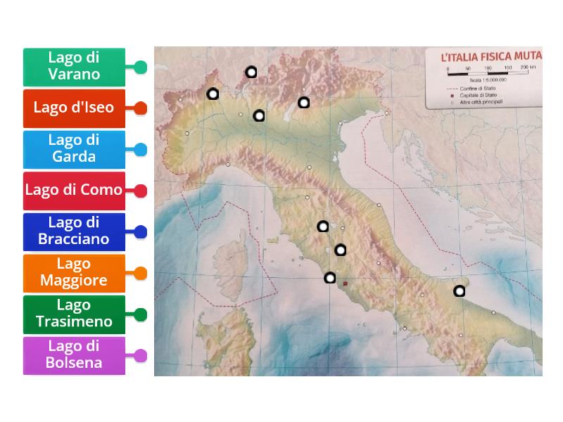 Laghi D Italia Labelled Diagram