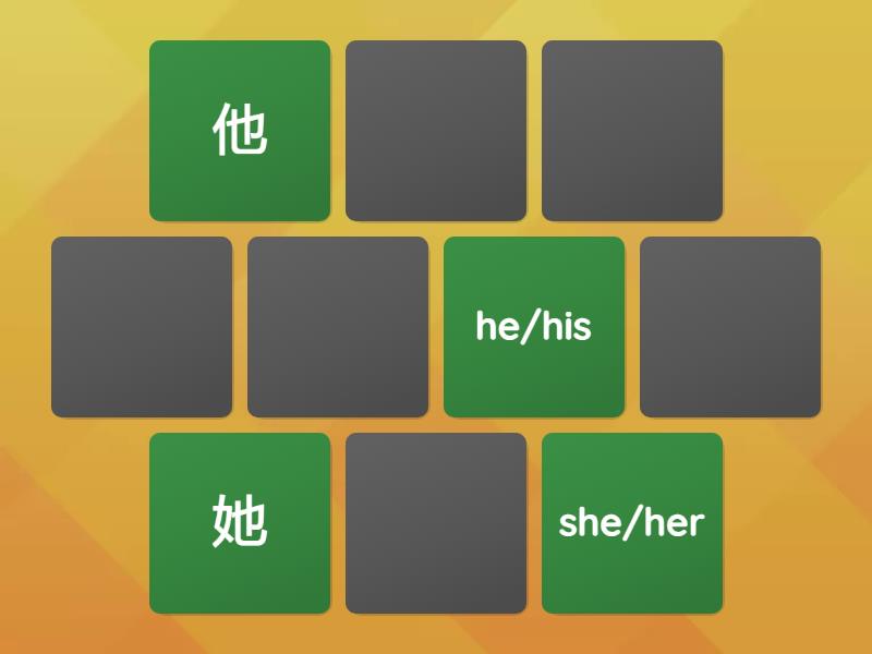 zen matching 3 HOW TO SAY I, He, She, You, and You (formal) IN CHINESE ...
