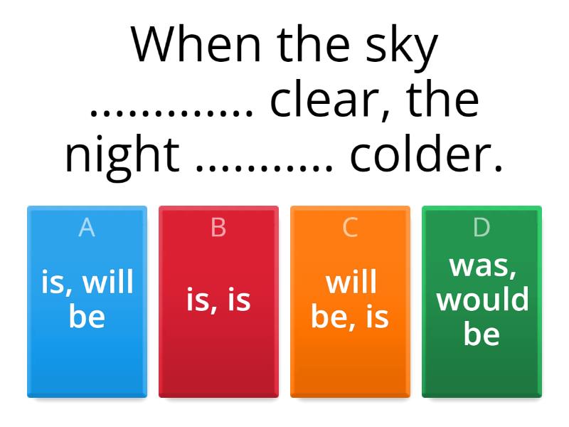 Zero, First, Second, & Third Conditionals - Quiz