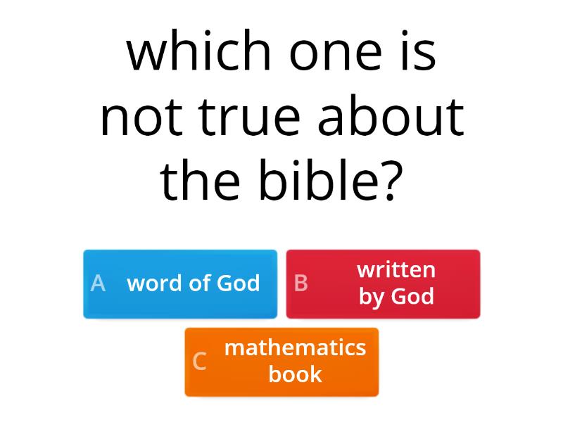 Bible study - Quiz