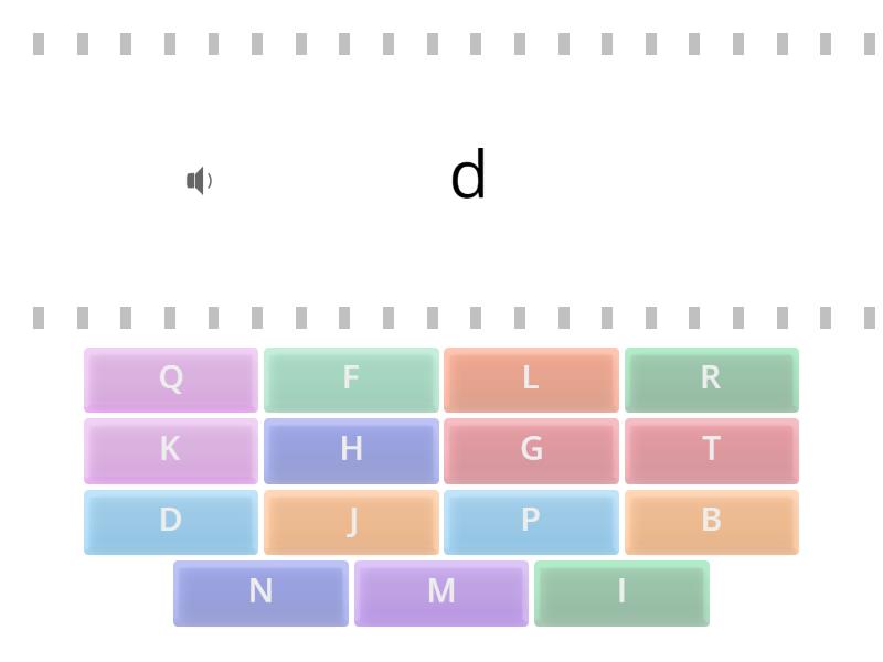 Letters - Find the match