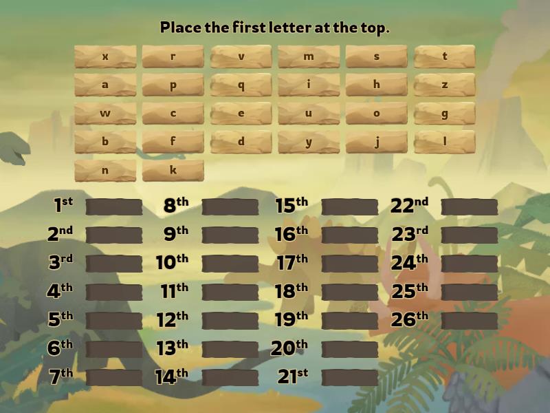 Alphabet () - Rank order