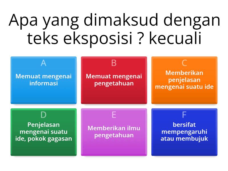 TEKS EKSPOSISI - Quiz