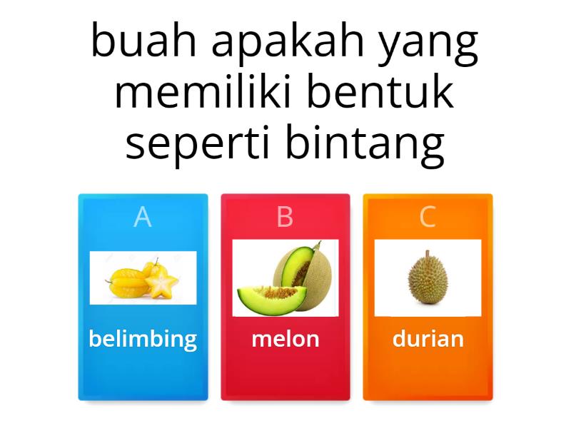 Buah buahan - Quiz