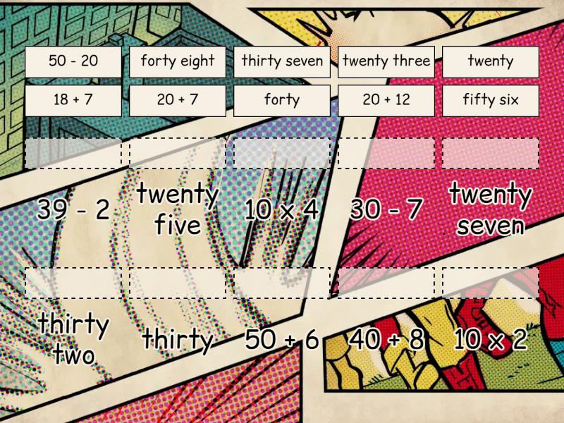 How To Say Number Match Up