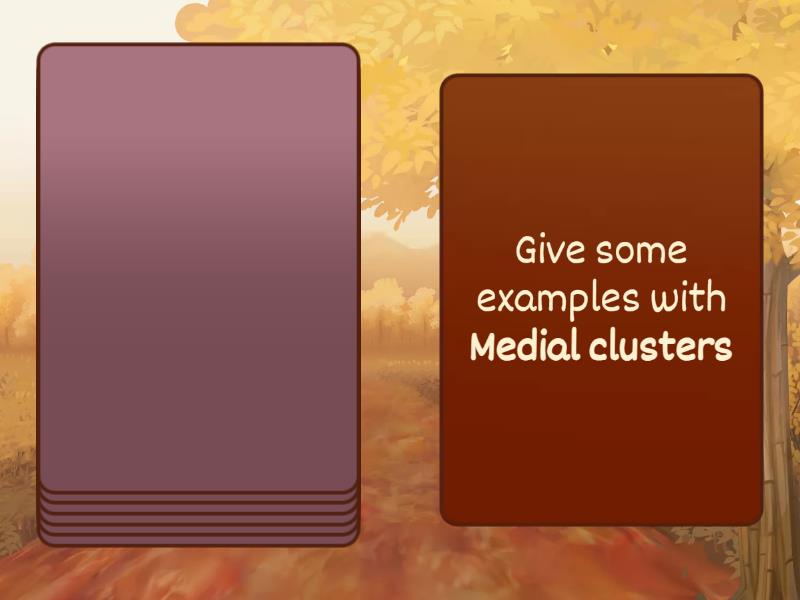 Phonetics clusters - Speaking cards