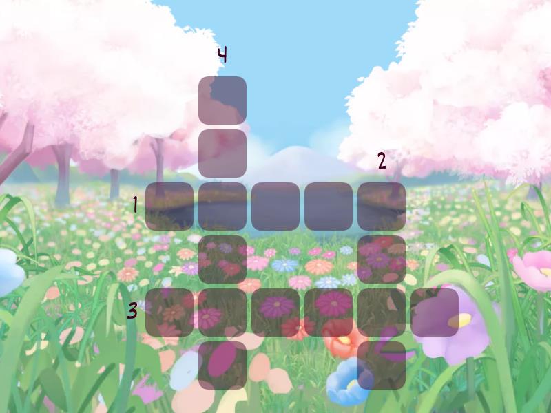 Flowering plants Crossword