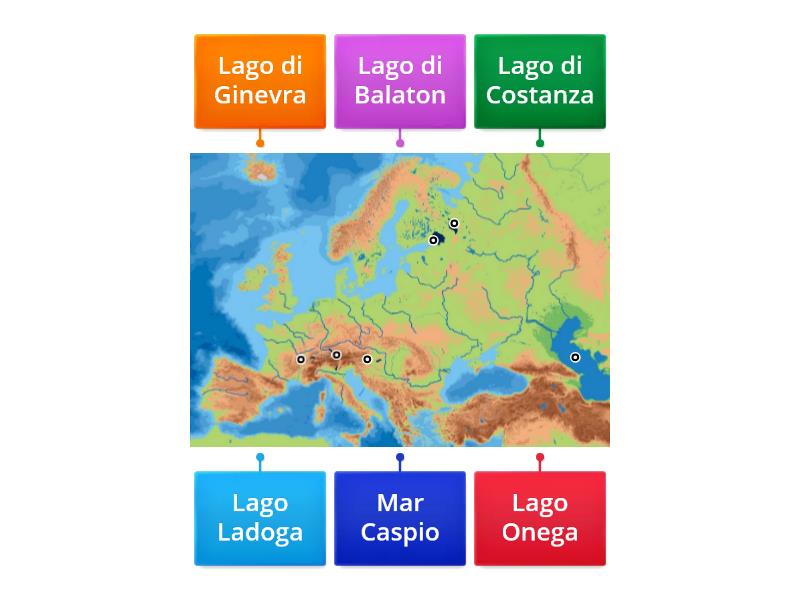 Laghi D Europa Labelled Diagram