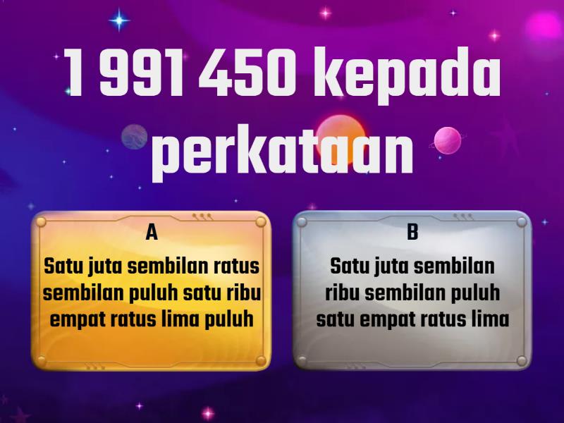 Nombor Bulat Dan Operasi - Quiz