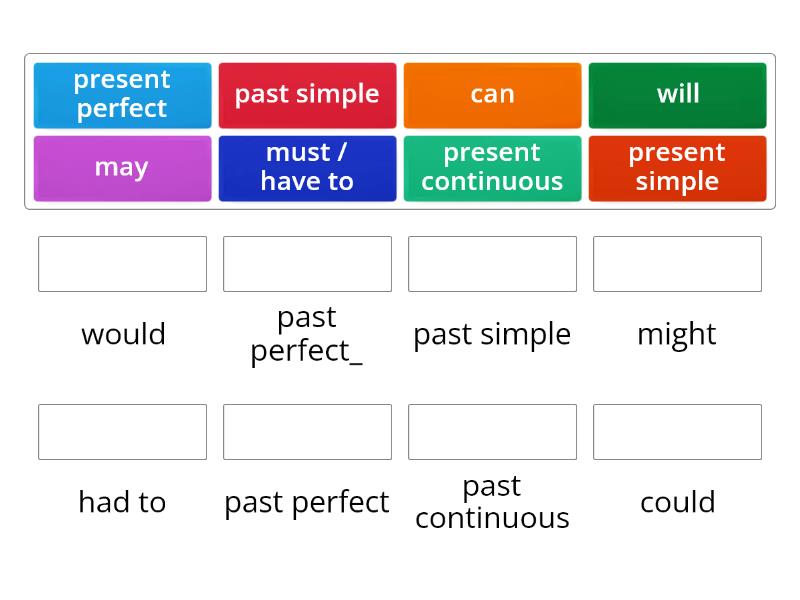 B Reported Speech Verb Tense Changes Match Up