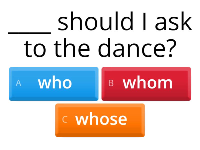 Who Vs Whom Quiz