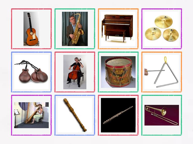 Summer Camp - musical instruments QUIZ - Fichas giratorias