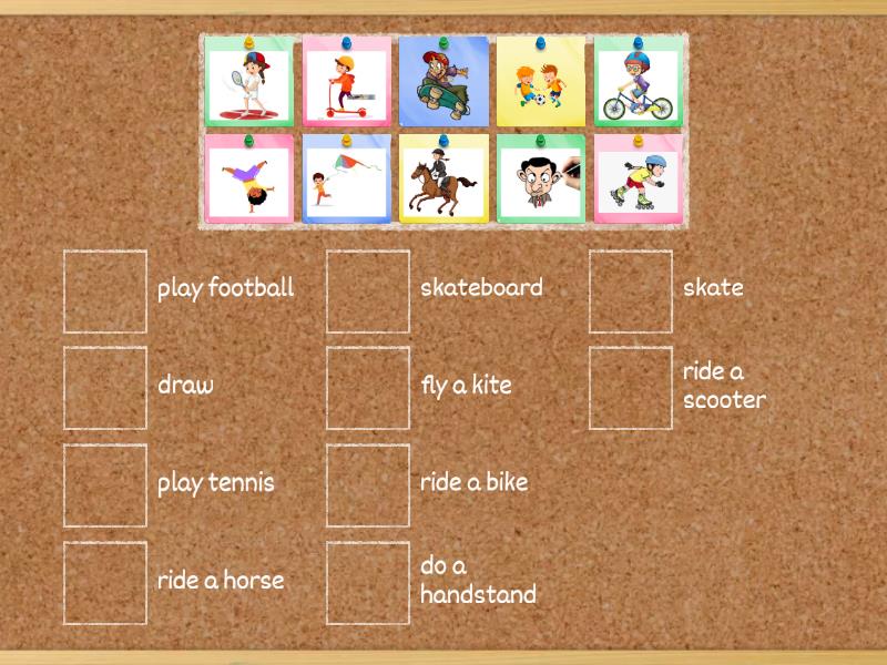 Family and Friends 2 unit 3 activities - Une las parejas