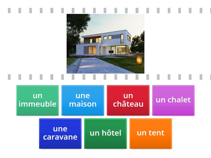 Les types d'habitat - Find the match