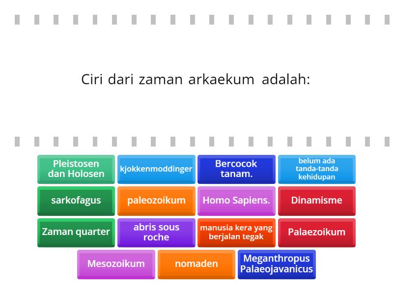 Pembabakan Zaman Berdasarkan Geologi Tkro Find The Match