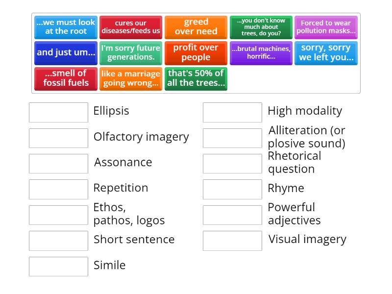 How does language create authority? Dear Future Generations. - Match up