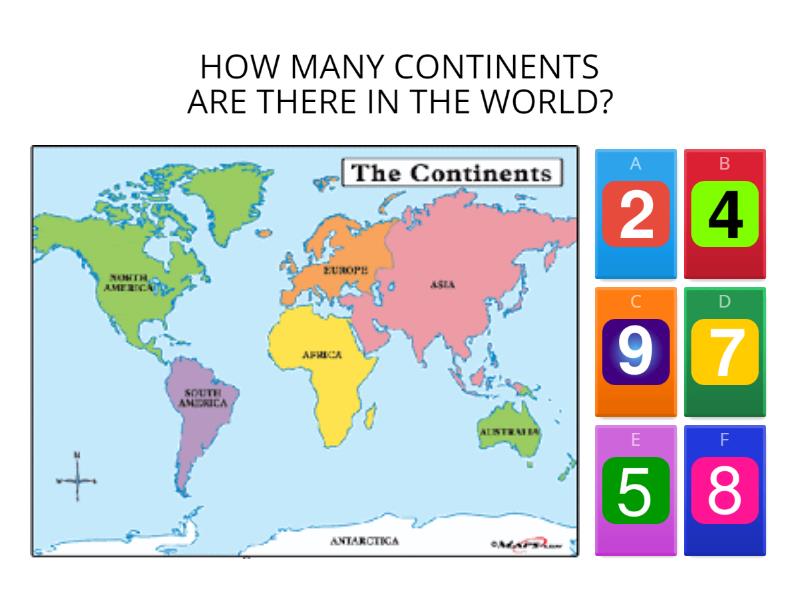 Continents quiz