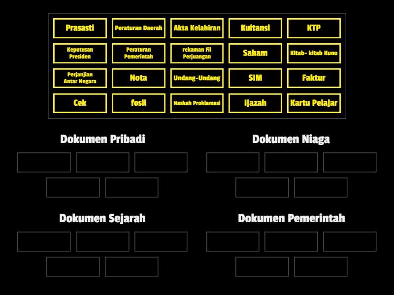 Jenis Jenis Dokumen Group Sort 