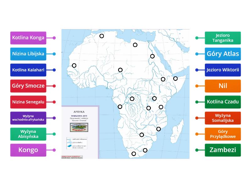 Mapa Afryki 1 Labelled Diagram 2339