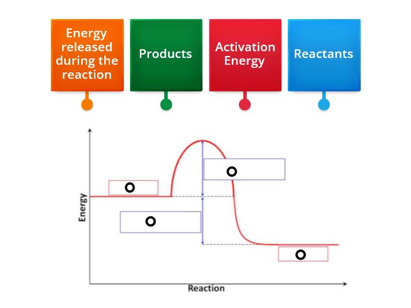 Exothermic Reaction - Labelled diagram