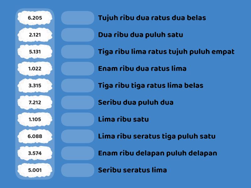 Pasangkan Lambang Bilangan Berikut Dengan Nama Bilangan Yang Sesuai ...