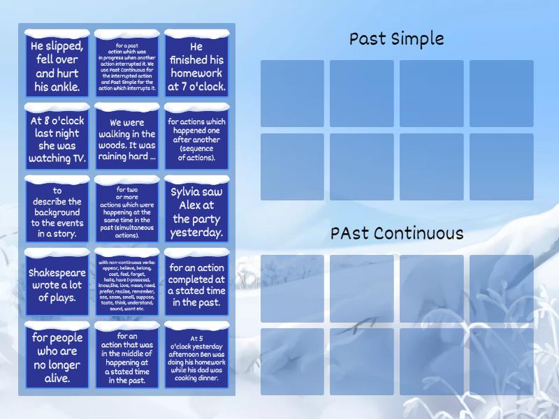 b1-unit-3-past-simple-past-continuous-group-sort