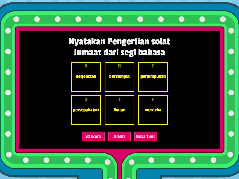 Solat Jumaat - Gameshow Quiz