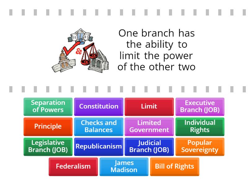 7 Principles Of Government - Find The Match