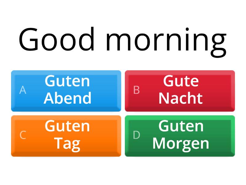 9 German Greetings and common expressions - Quiz