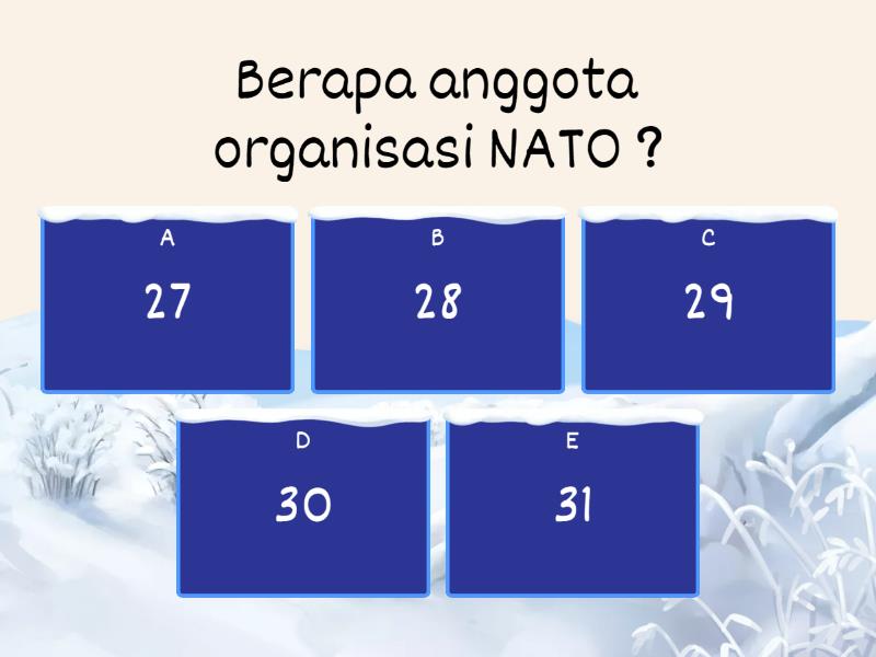 Sejarah Organisasi Regional Dan Global - Quiz