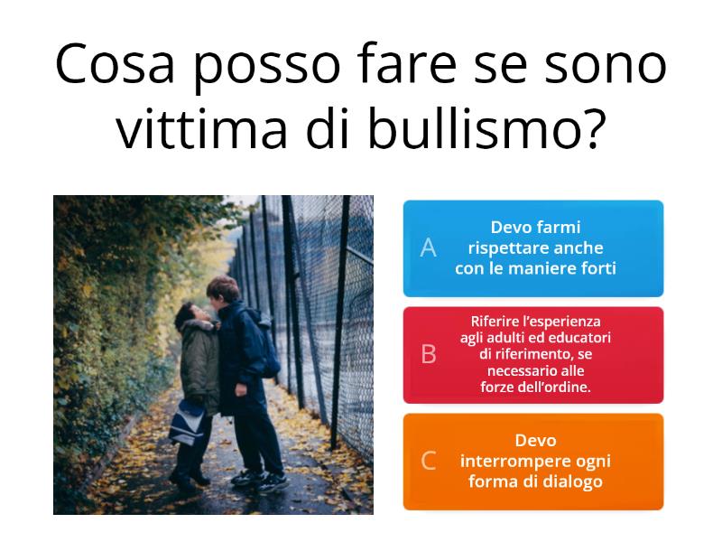 Bullismo E Cyberbullismo: "dico Stop Al Bullismo" - Quiz