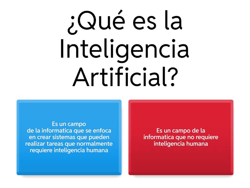 De La Inteligencia Artificial Cuestionario