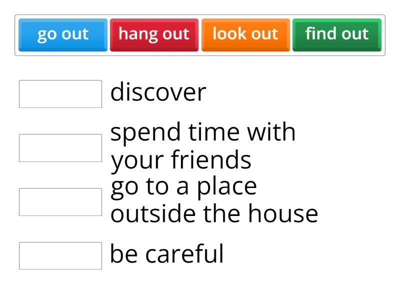 Phrasal verbs with 'out