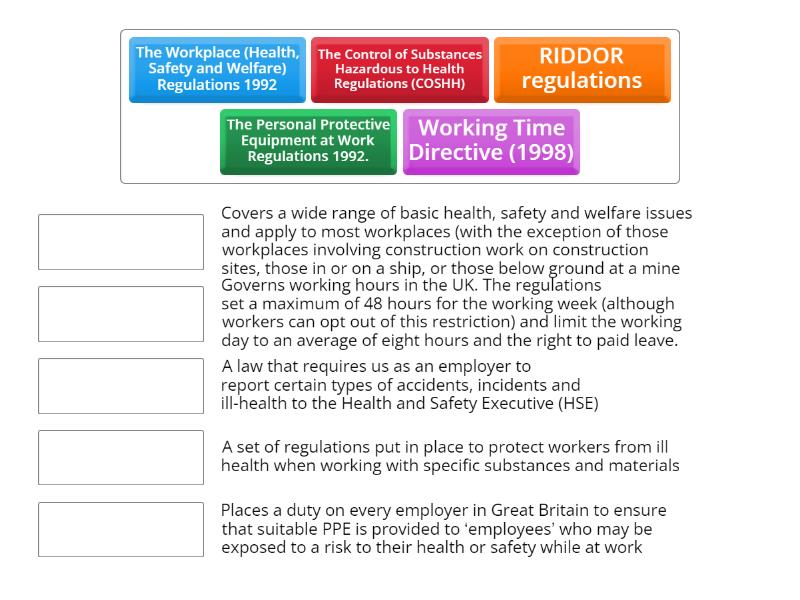 health-and-safety-legislation-match-up
