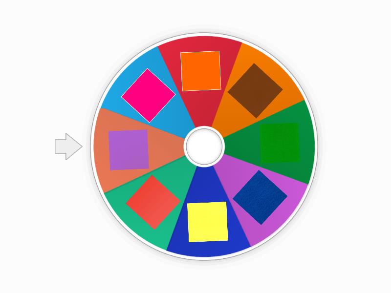 Color Wheel - 8 colors - Spin the wheel